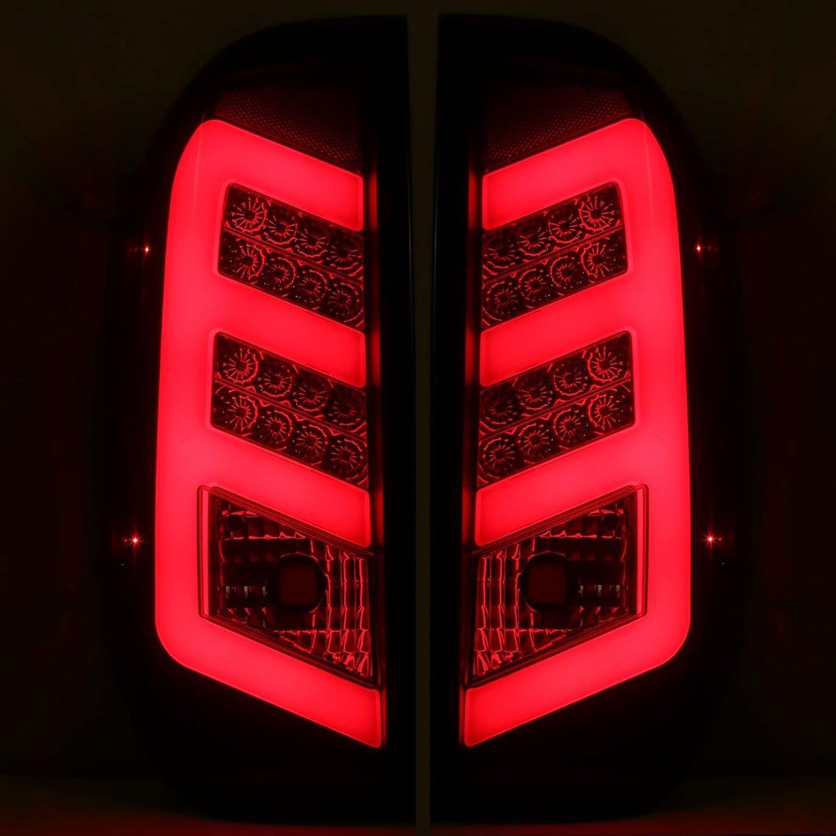 LED Tail Lights Black Smoke Pair Z7135