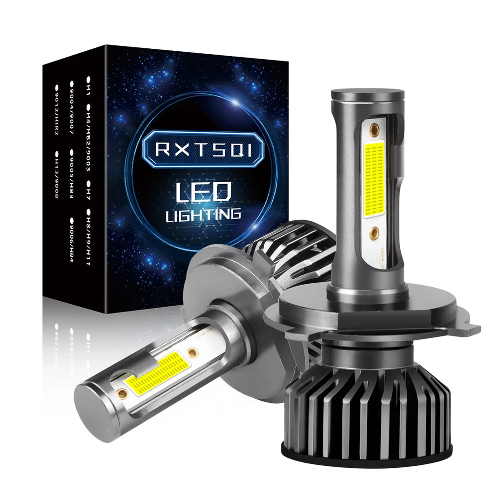 H4/9003 LED Headlight Bulbs 10000 Lumen 60W 6500K Cool White Pack of 2 A9352
