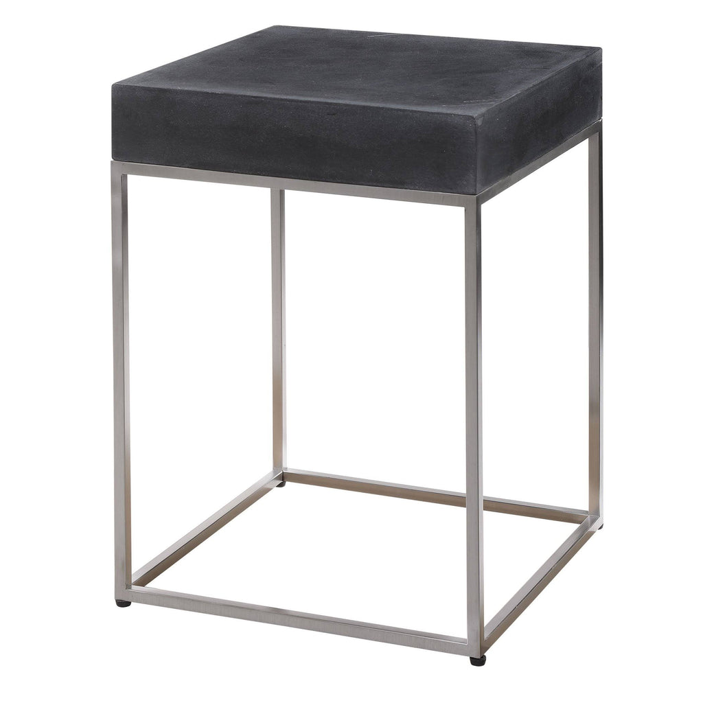 Black Concrete Accent Table G196