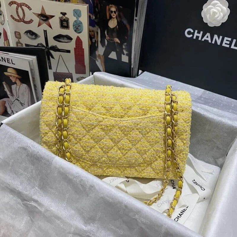 Yellow Tweed Bag S940