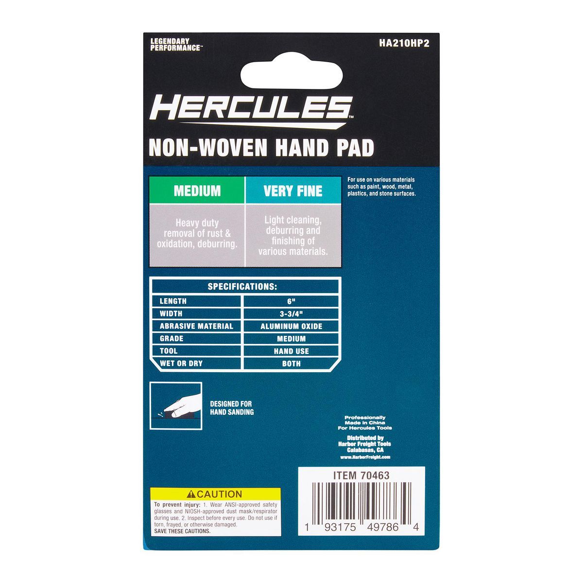 Medium Non-Woven Hand Pad, 2-Pack F246150