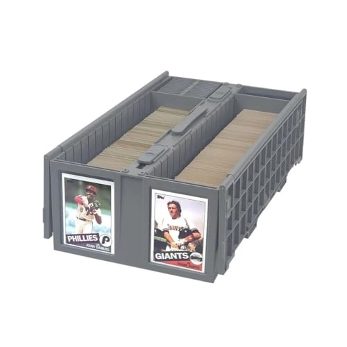 Gray Plastic Collectible Card Bin V66408