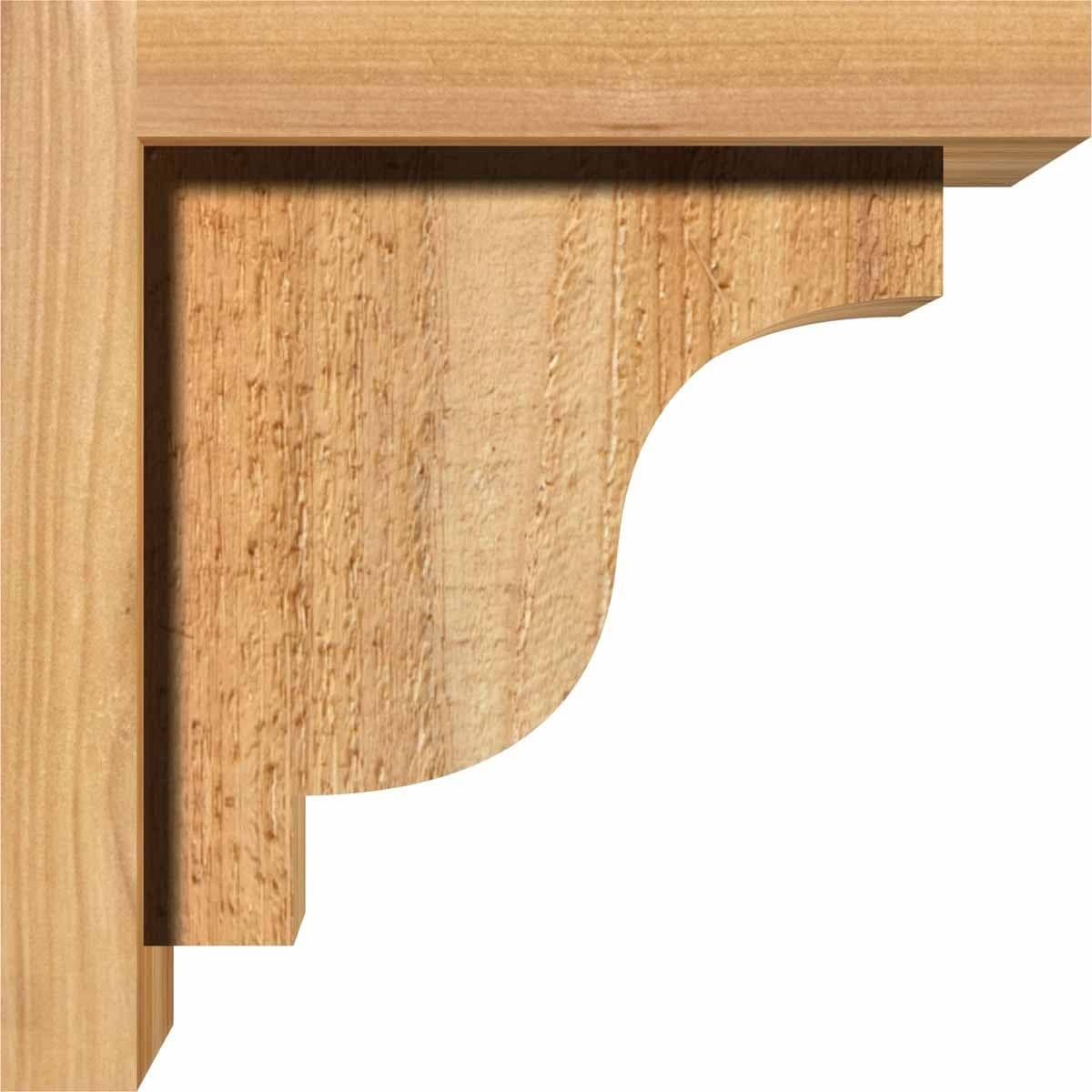 Rough Sawn Corbel with Backplate, Western Red Cedar B90761