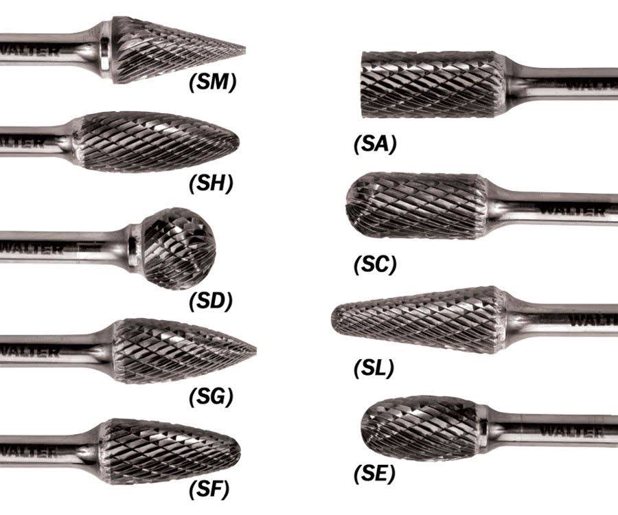 1/2X1-1/8 Double Cut Tungsten Carbide Burr N8048