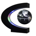 Floating Globe with LED Lights Black-Silver N408954