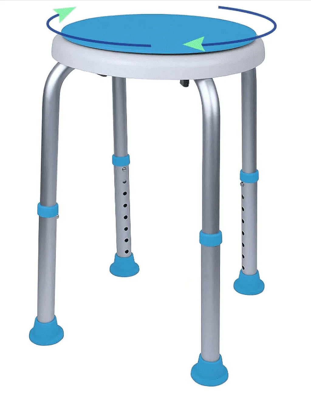 Swivel Bath and Shower Stool Chair with Padded Seat W9119