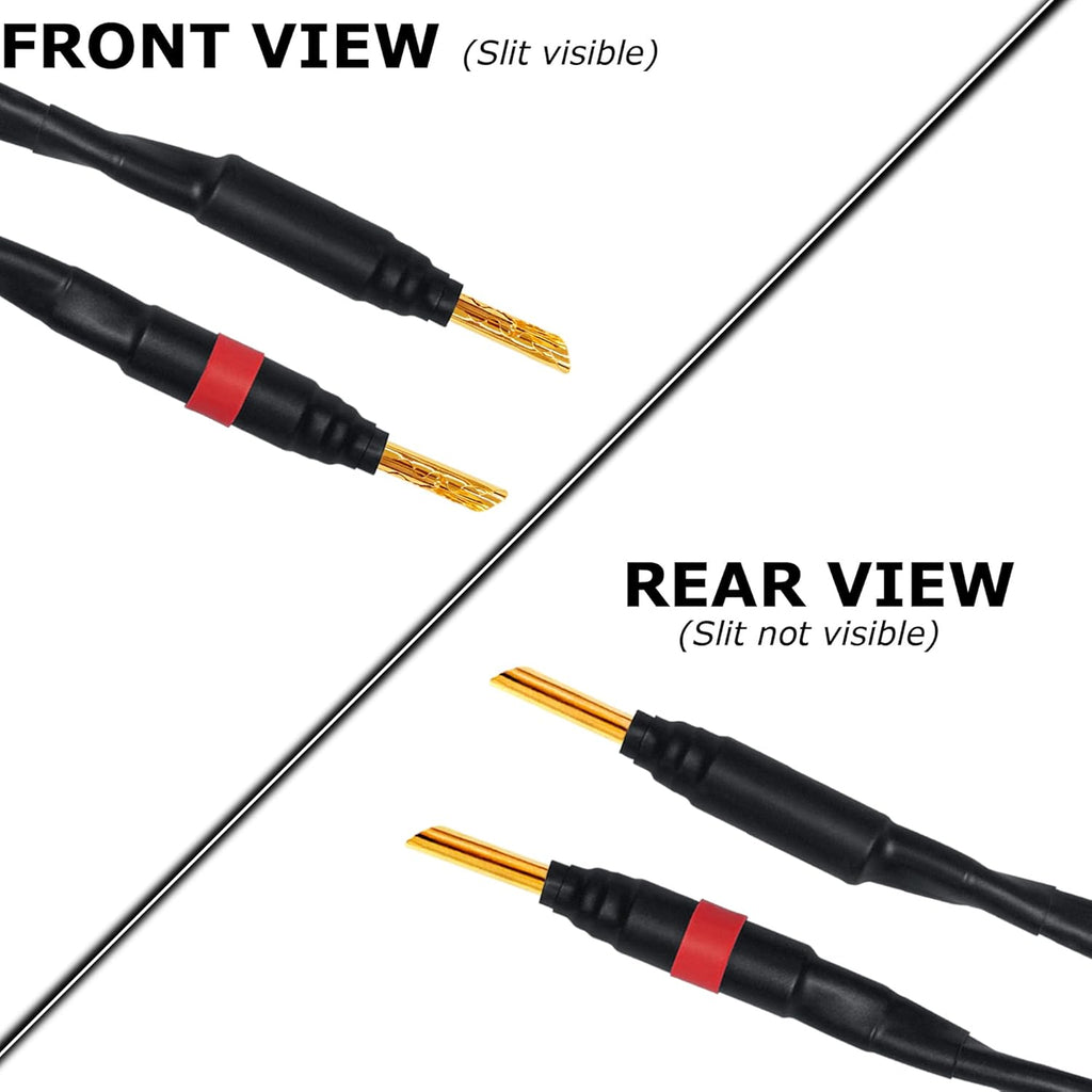 8 Foot Star-Quad Speaker Cable Pair with Gold Banana Connectors F990542