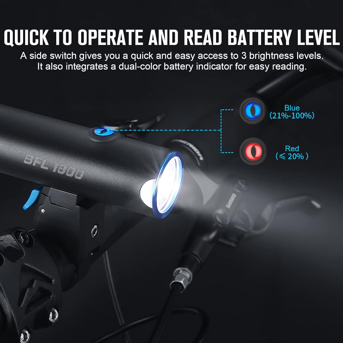 2 Pack 1,800 Lumen LED Bike Headlight E612979