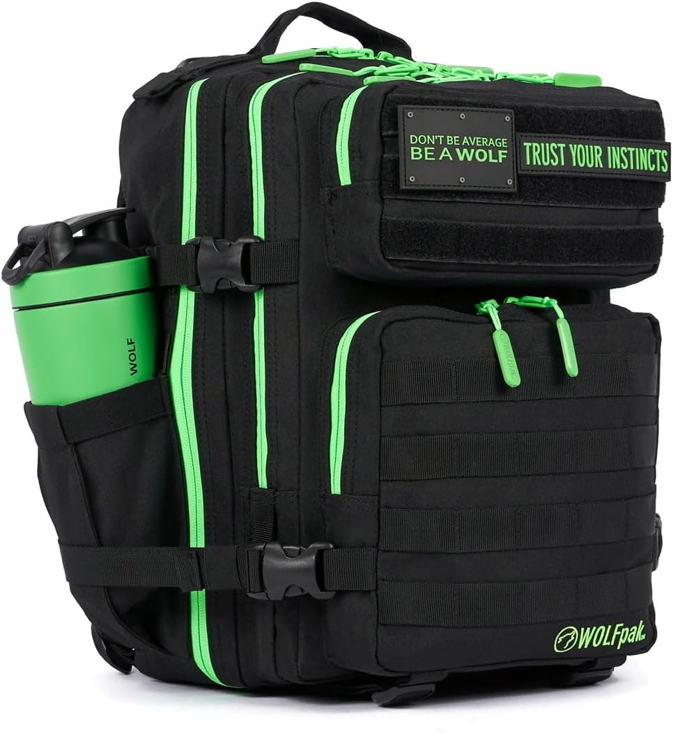 25 L BackPack Black Neon Green A60680