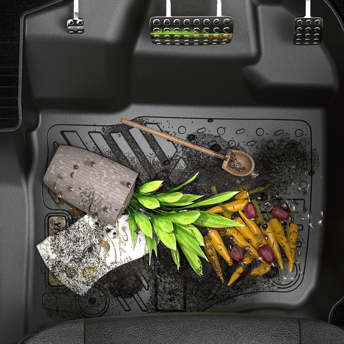 Black Floor Mats and Floor Liners U5209