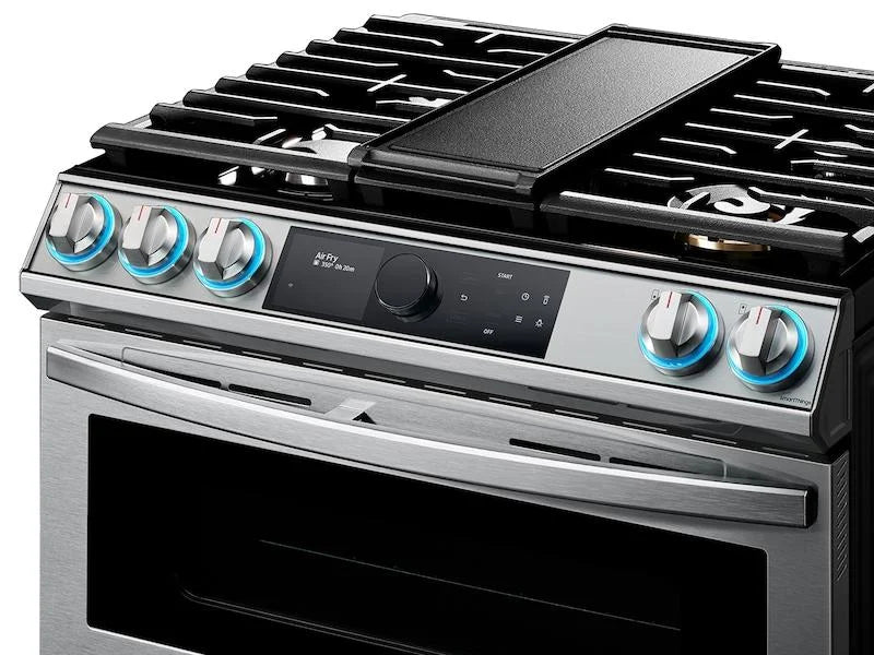30" Wide 6.3 Cu. Ft. Slide-In Dual Fuel Range - Stainless Steel A841381