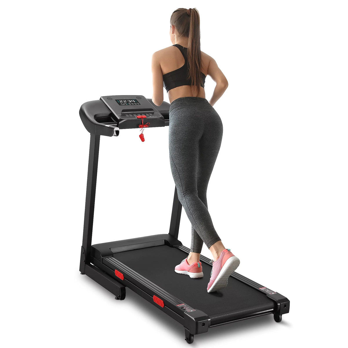 17 Wide Electric Folding Treadmill with Auto Incline M925