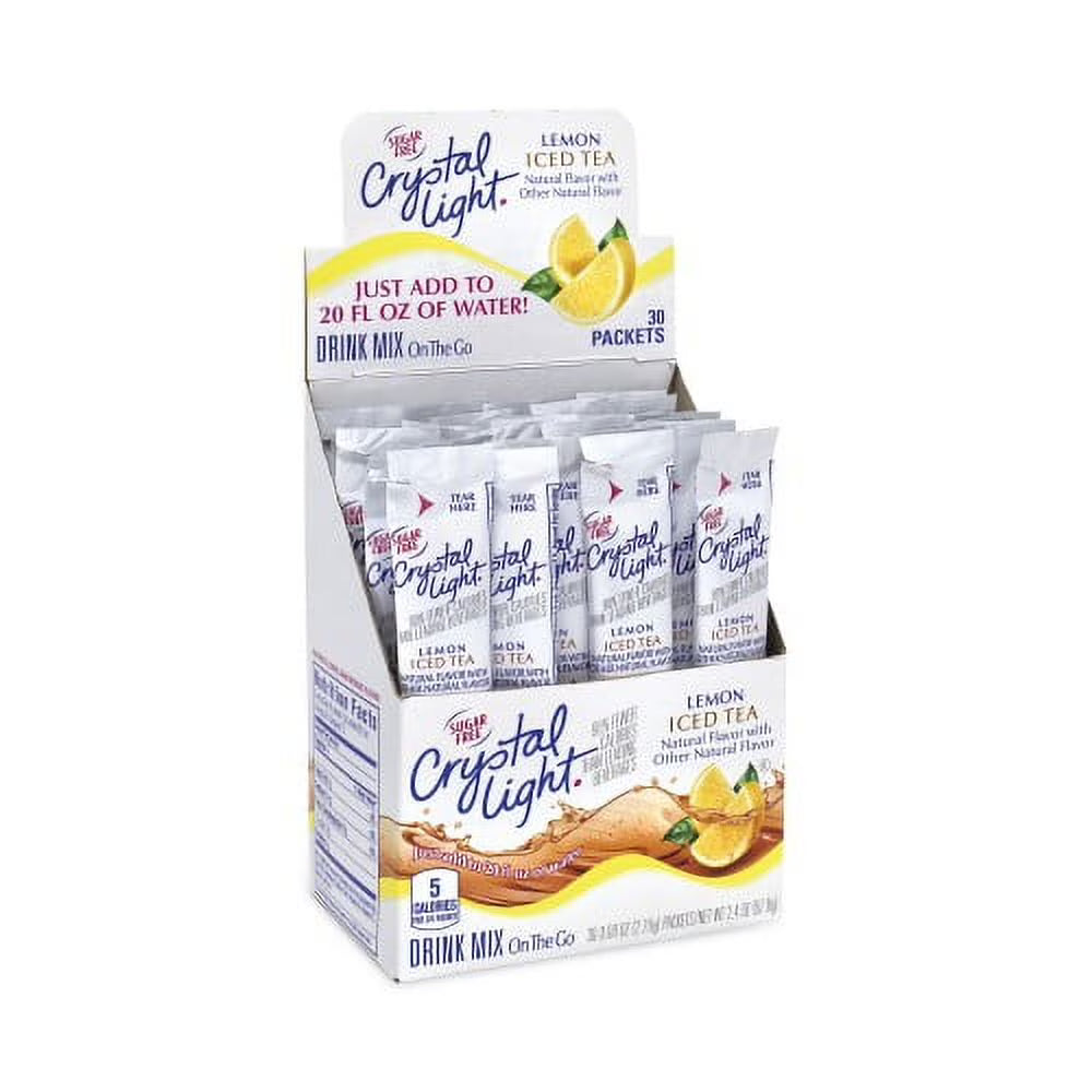 Sugar-Free Iced Tea Drink Mix, 0.12 oz Single-Serving Tubes, 30/Pack, 2 Packs/Box H1305