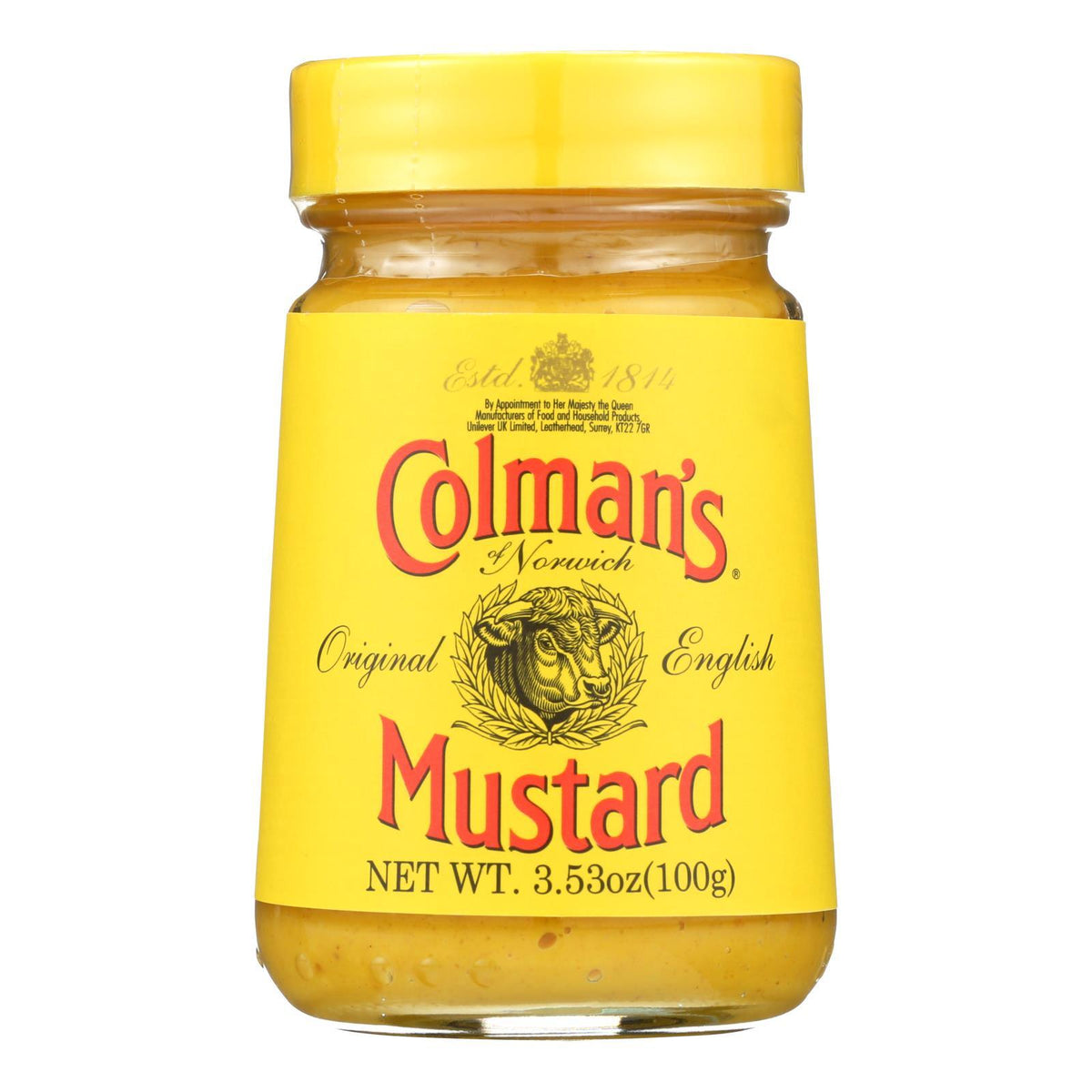 Colman Original English Mustard - Case of 8 - 3.53 oz. R1508