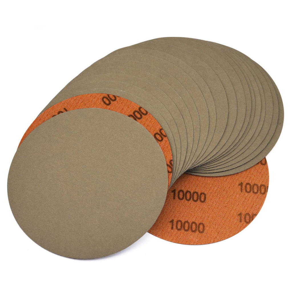600 Grit Waterproof Hook & Loop Sanding Discs Silicon Carbide, 20-Pack U19682