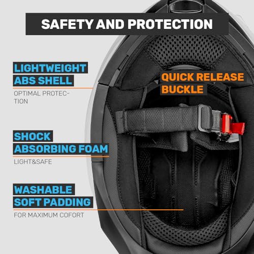 Modular Full Face Motorcycle Helmet with Flip up Dual Visor V918314