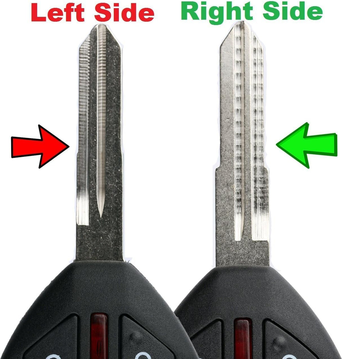 Keyless Entry Remote Uncut Notch Car Ignition Chip Key Fob B33709