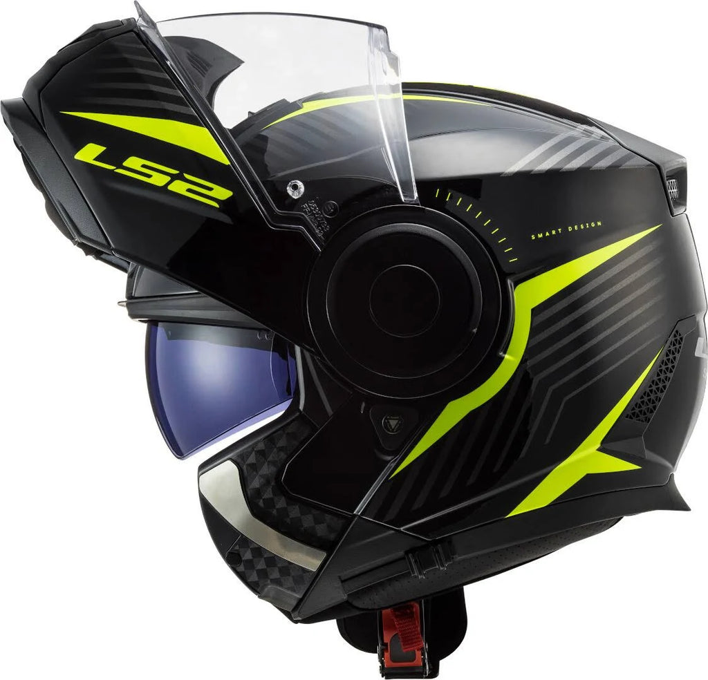 Black-Yellow Motorcycle Helmet J5683