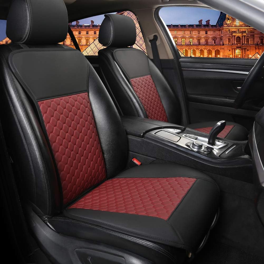 Black 1 Pair Car Seat Covers with Backrest X72347