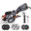 Circular Saw with Metal Handle, 6 Blades, Laser Guide V220578