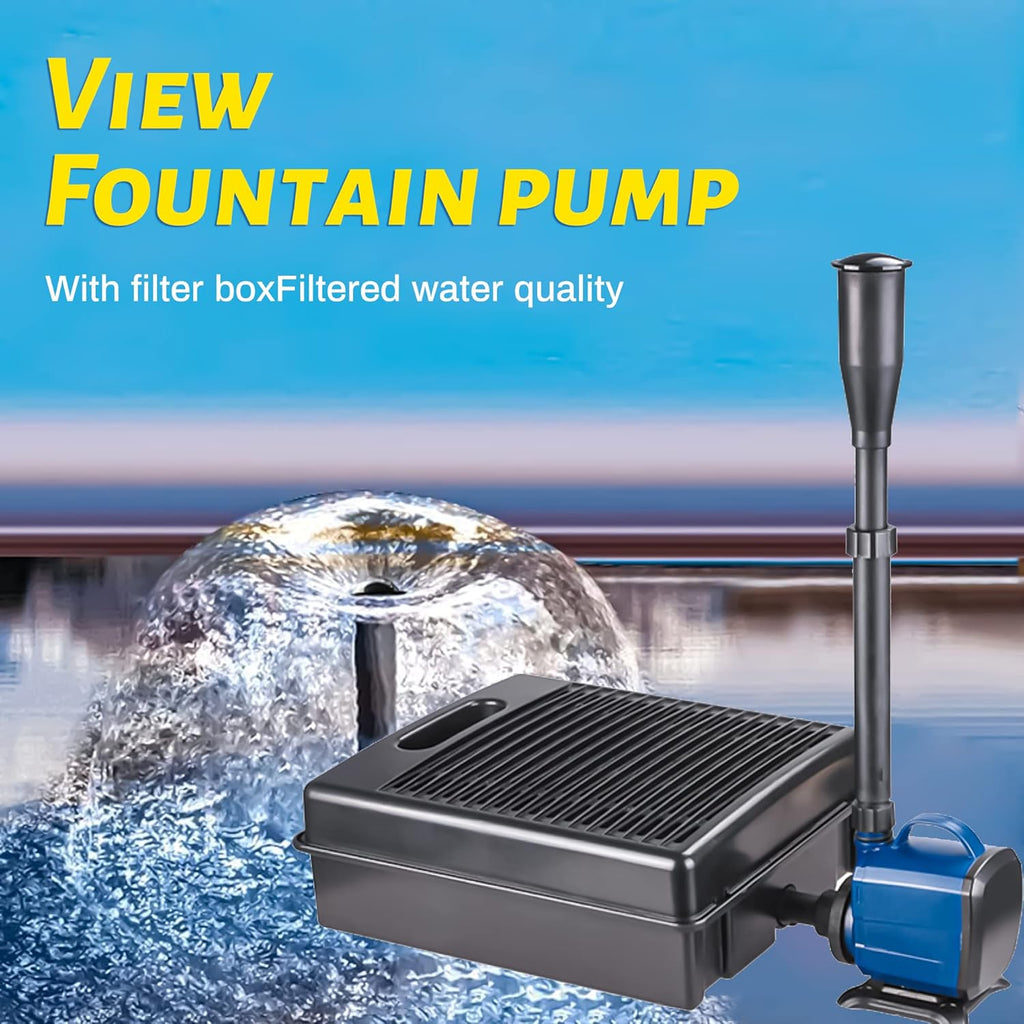Submersible Pond Filter Pump Fountain Kit 792GPH P2131