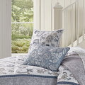 Blue 16" Square Decorative Throw Pillow E9503
