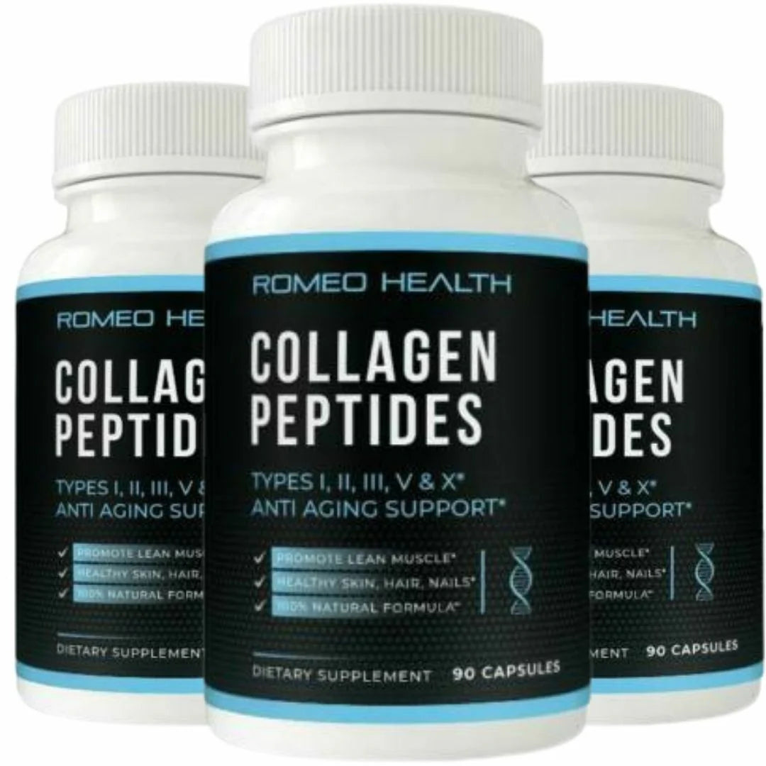3 Bottles Natural Collagen Peptides Pills I873112