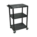 42x22H Electric A V Cart with Three Shelves K363373