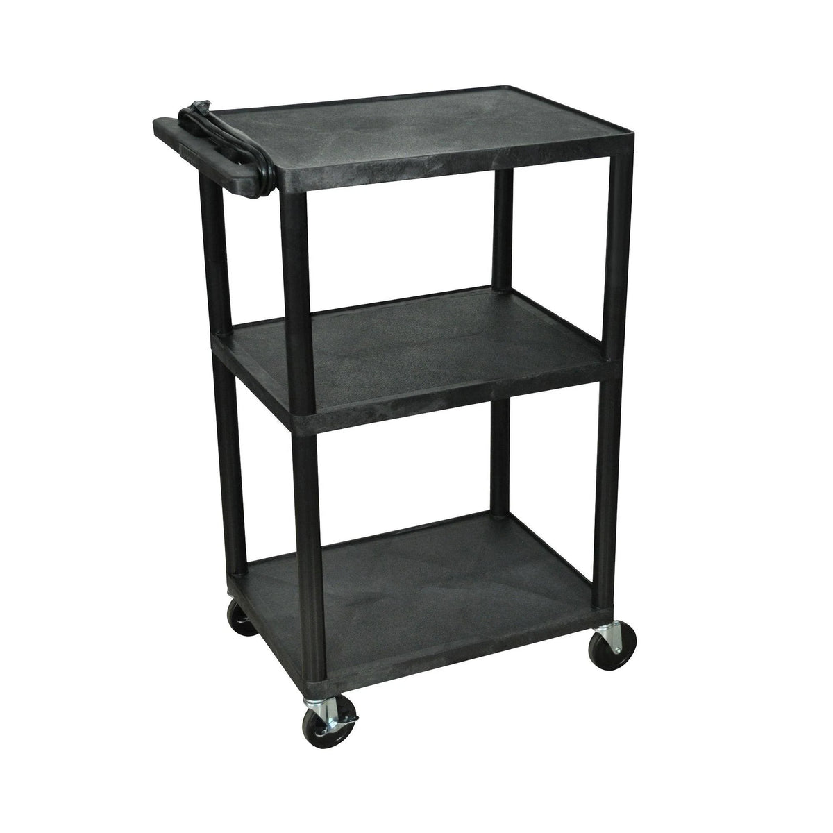 42x22H Electric A V Cart with Three Shelves K363373