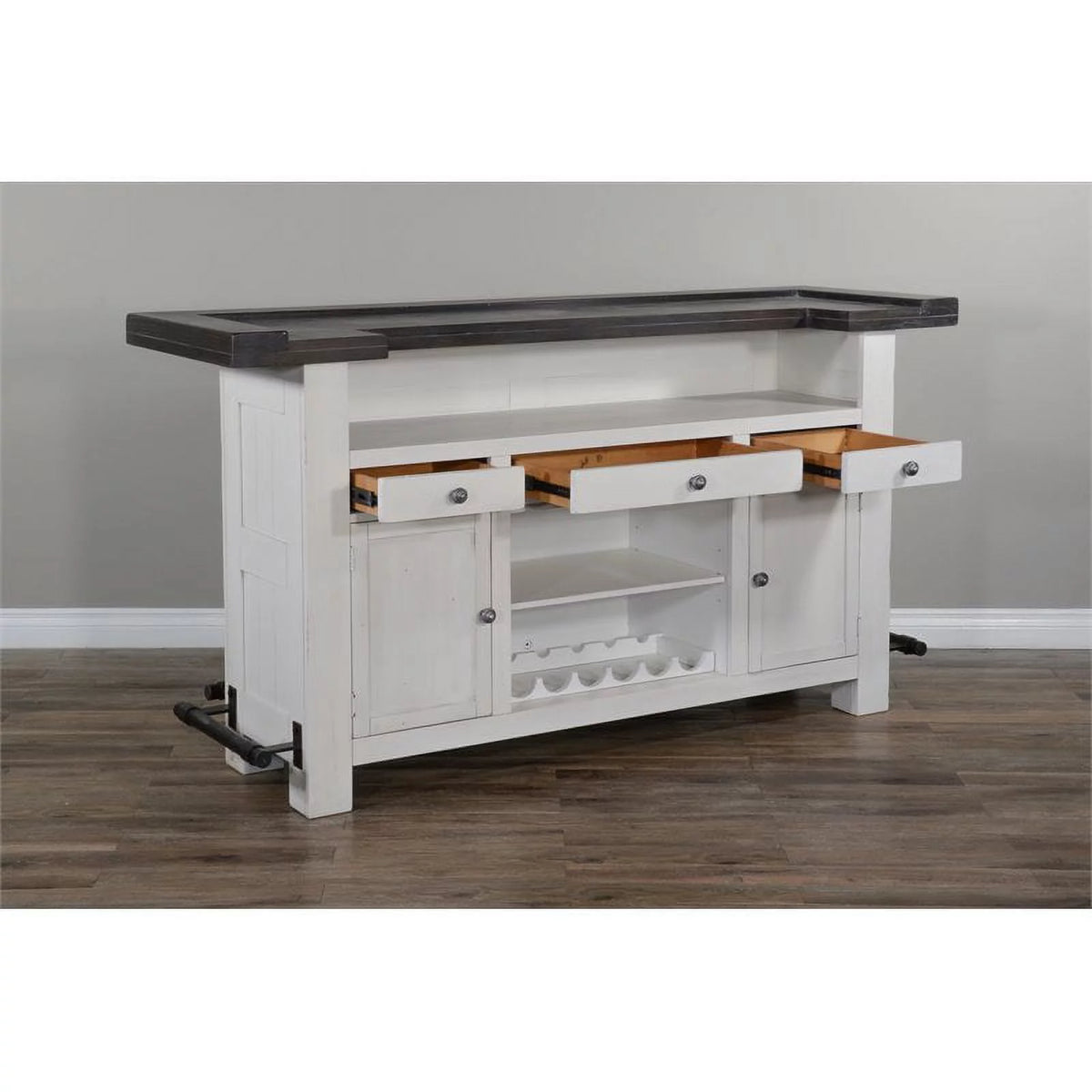 Espresso Finish Wood Bar Unit Y4392