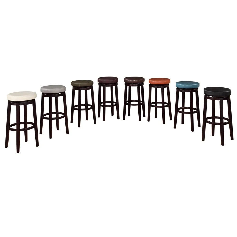 Green Swivel Backless Bar Stool O365225