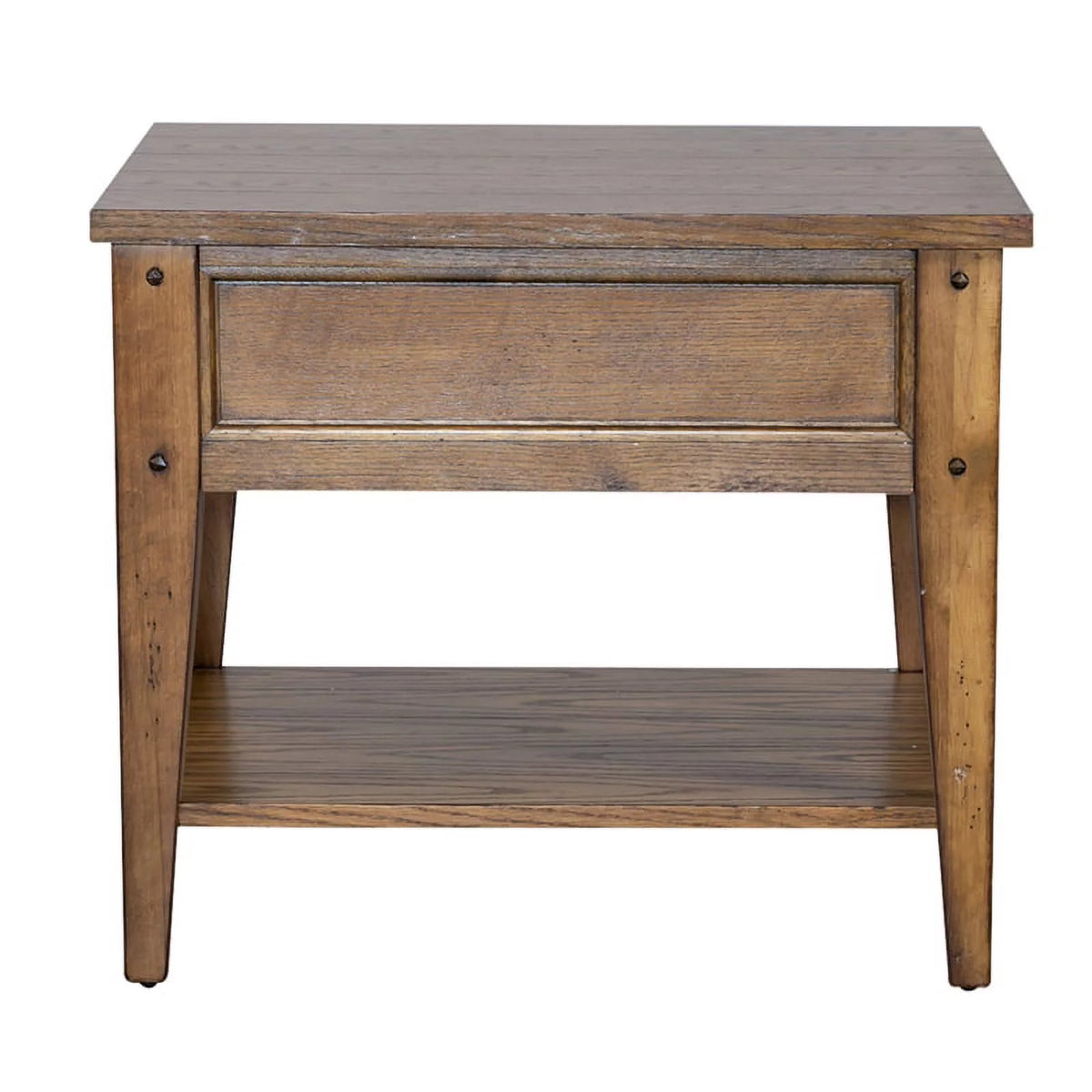 Oak Square End Table Set H32350