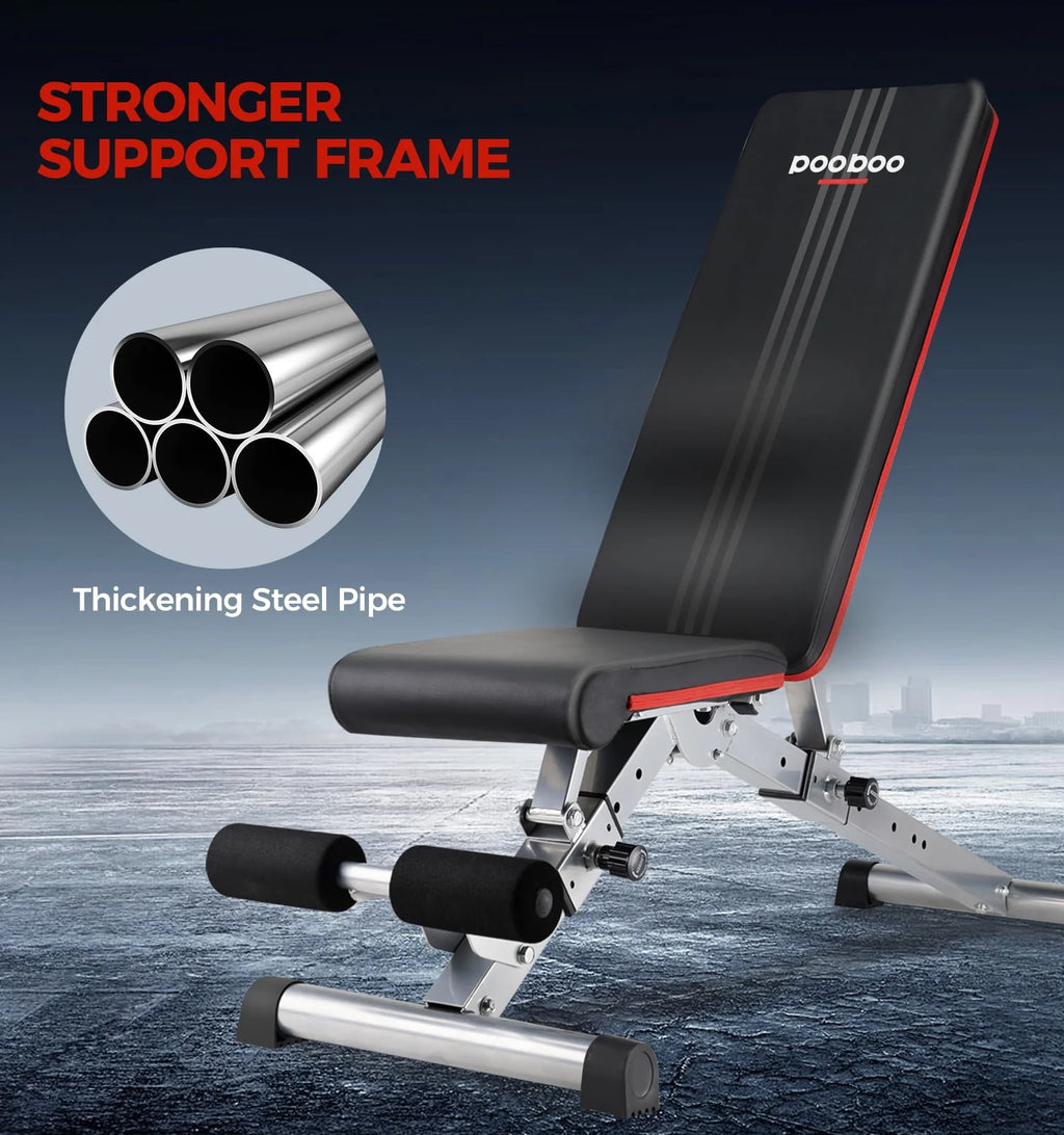 Foldable Weight Bench 600 lbs 6 Incline Adjustable T117432