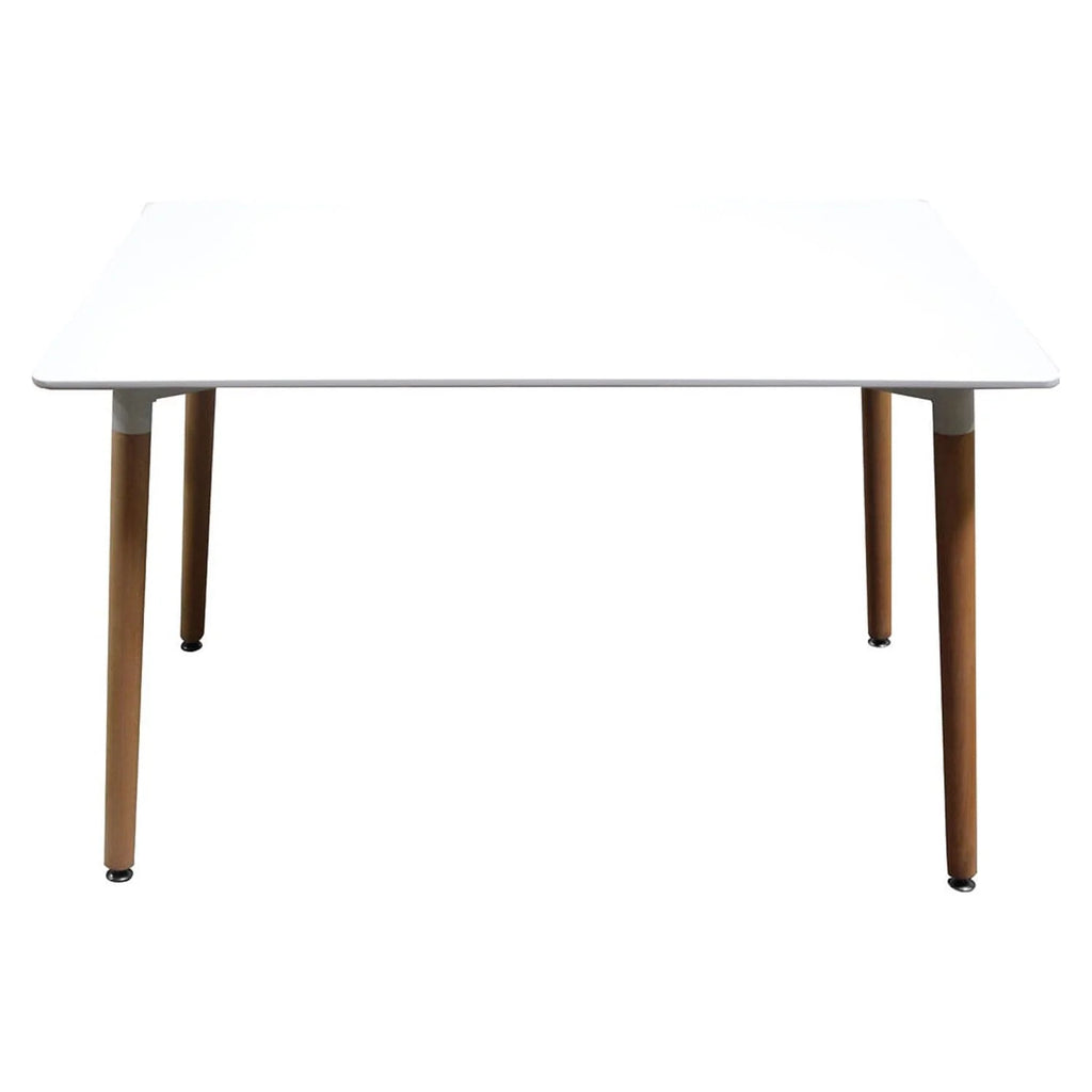 White Solid Wood Dining Table N490314