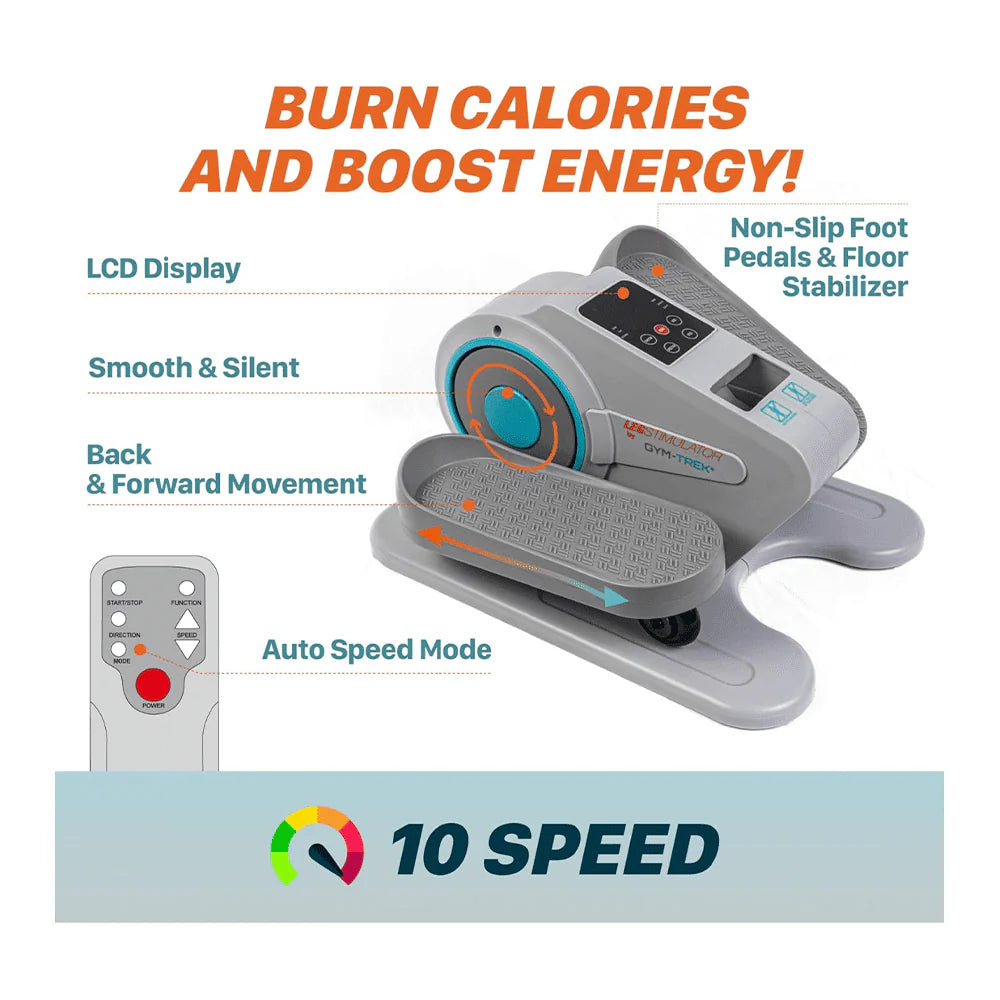 Seated Under Desk Elliptical Machine with Remote Control W32678