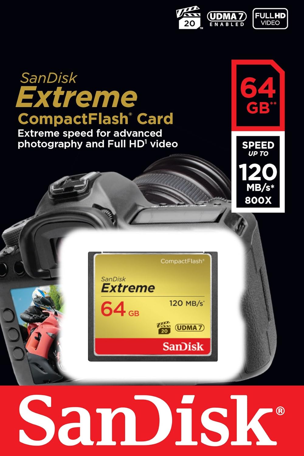 64GB CompactFlash Memory Card Pack of 2 F70306