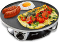 Electric Non Stick Crepe Maker with Temperature Knob X5372