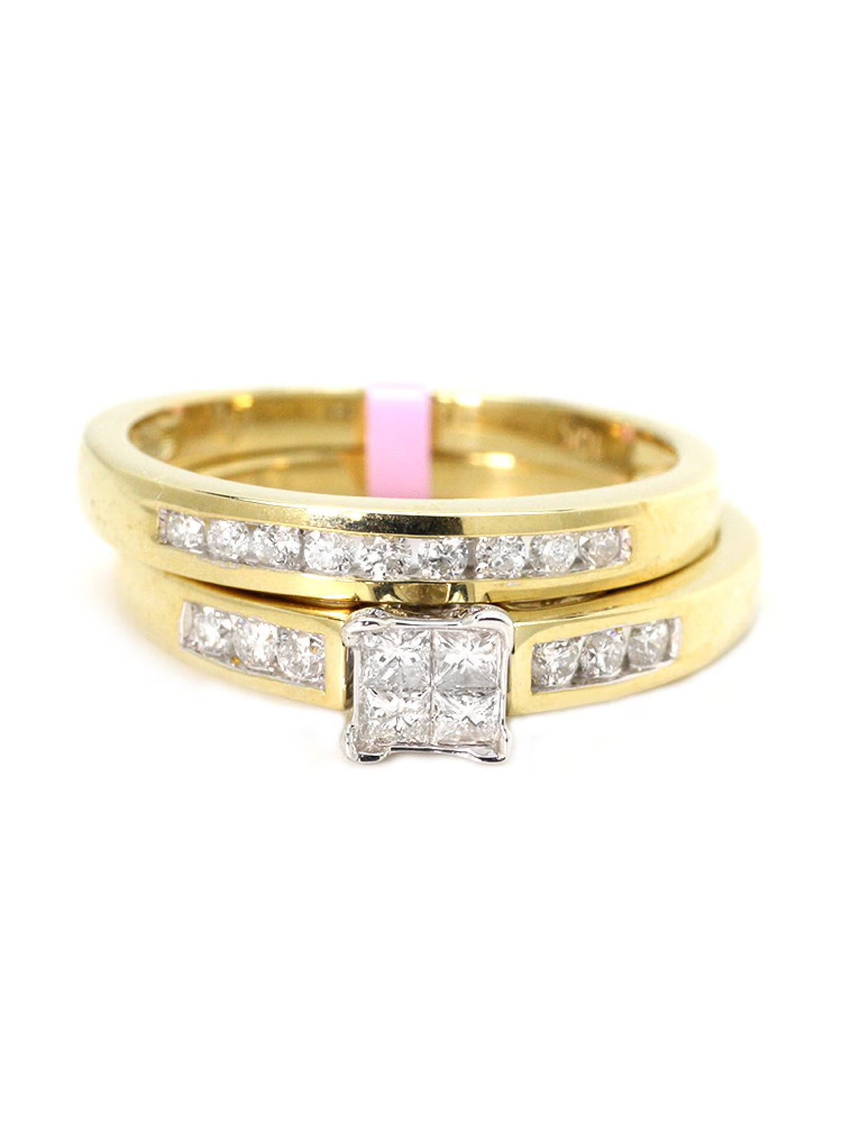 10K Yellow Gold Diamond Engagement Ring S405488