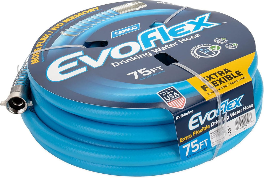 75-Foot 5/8-Inch ID Blue Drinking Water Hose Y612444