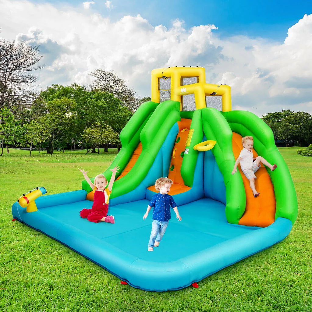 Inflatable Bounce House with 2 Slide and Climbing Wall N91351