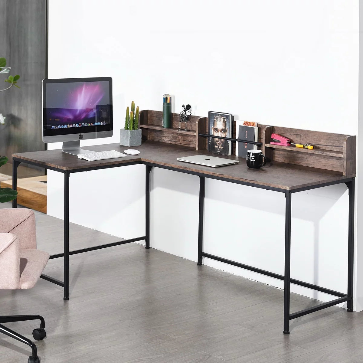 L-shaped Corner Computer Desk Z931283