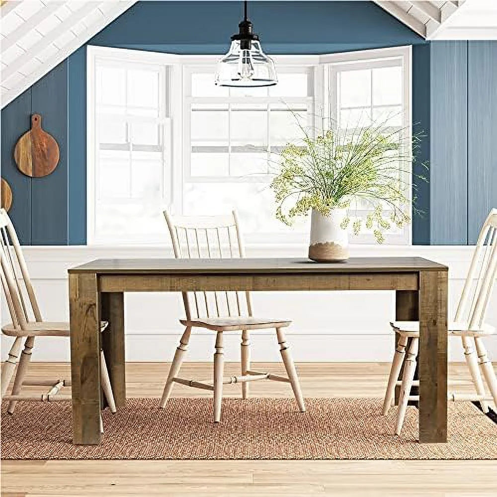 70" Faux Marble Black Rectangular Dining Table W344183