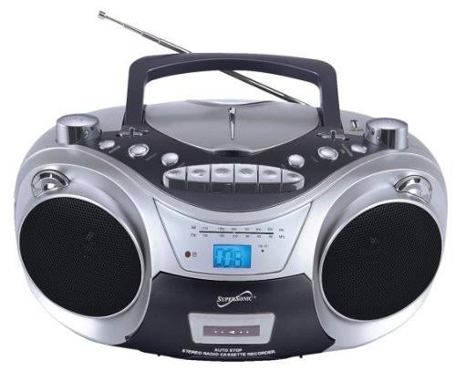 CD Boombox with MP3 and Cassette Player D632