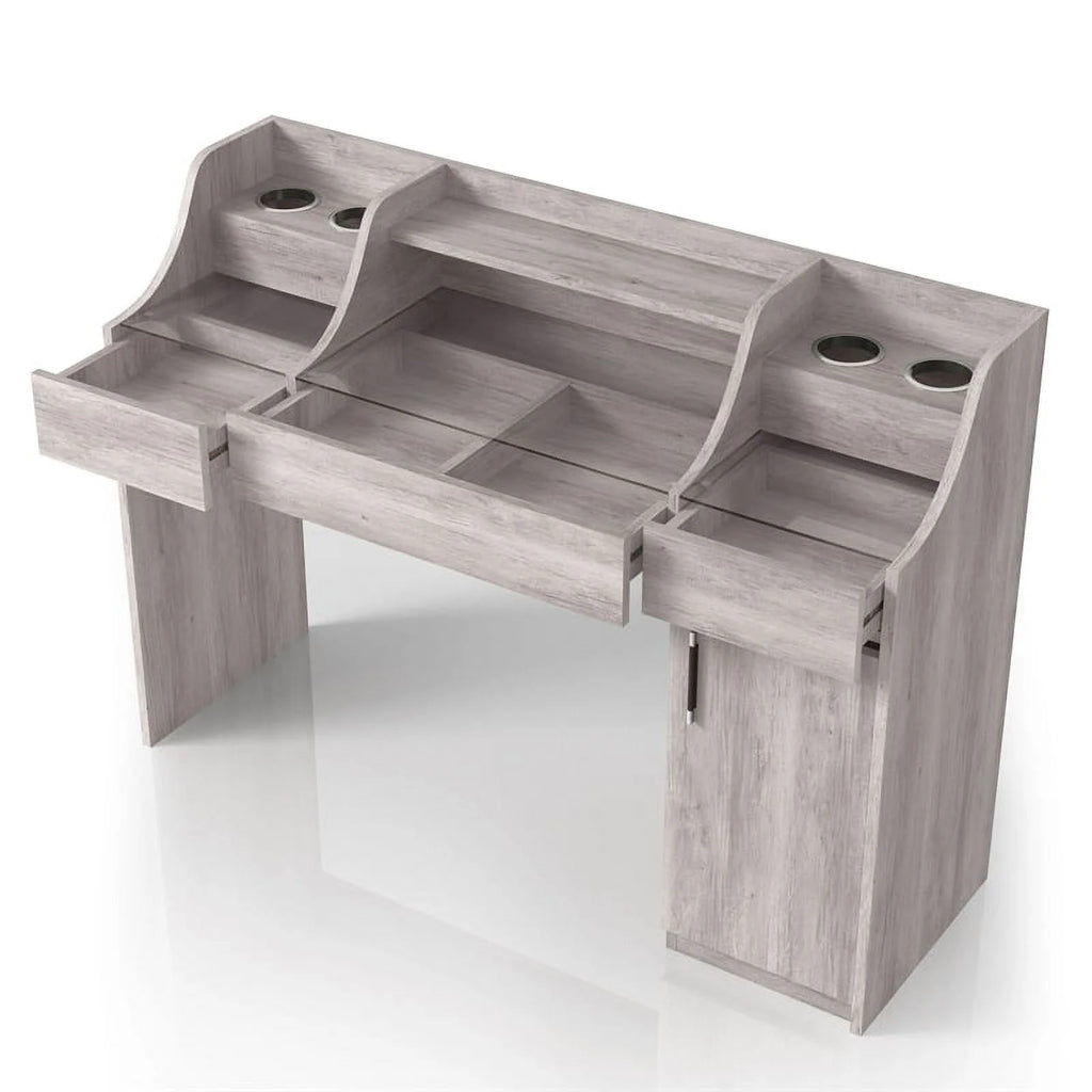 Wood Multi-Storage Vanity Table Y79571