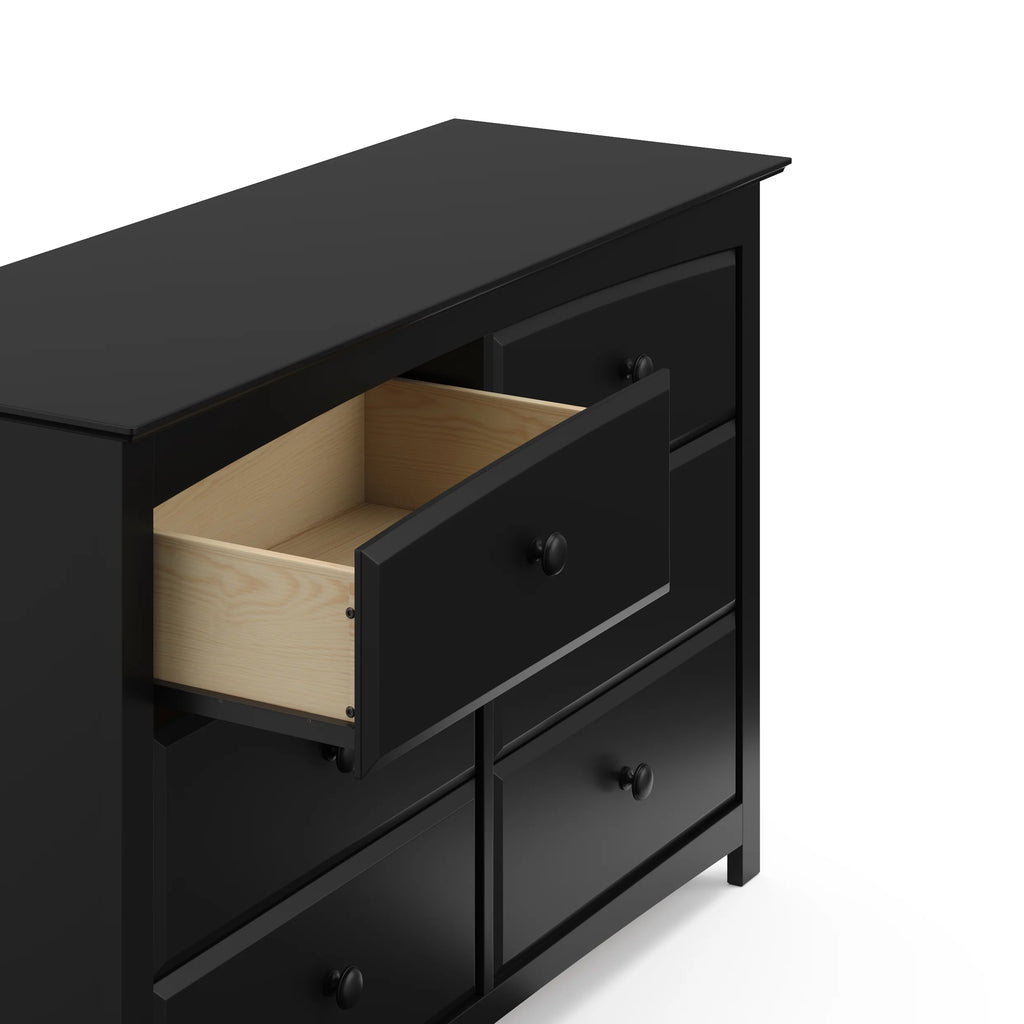 White 6 Drawer Double Dresser A5464