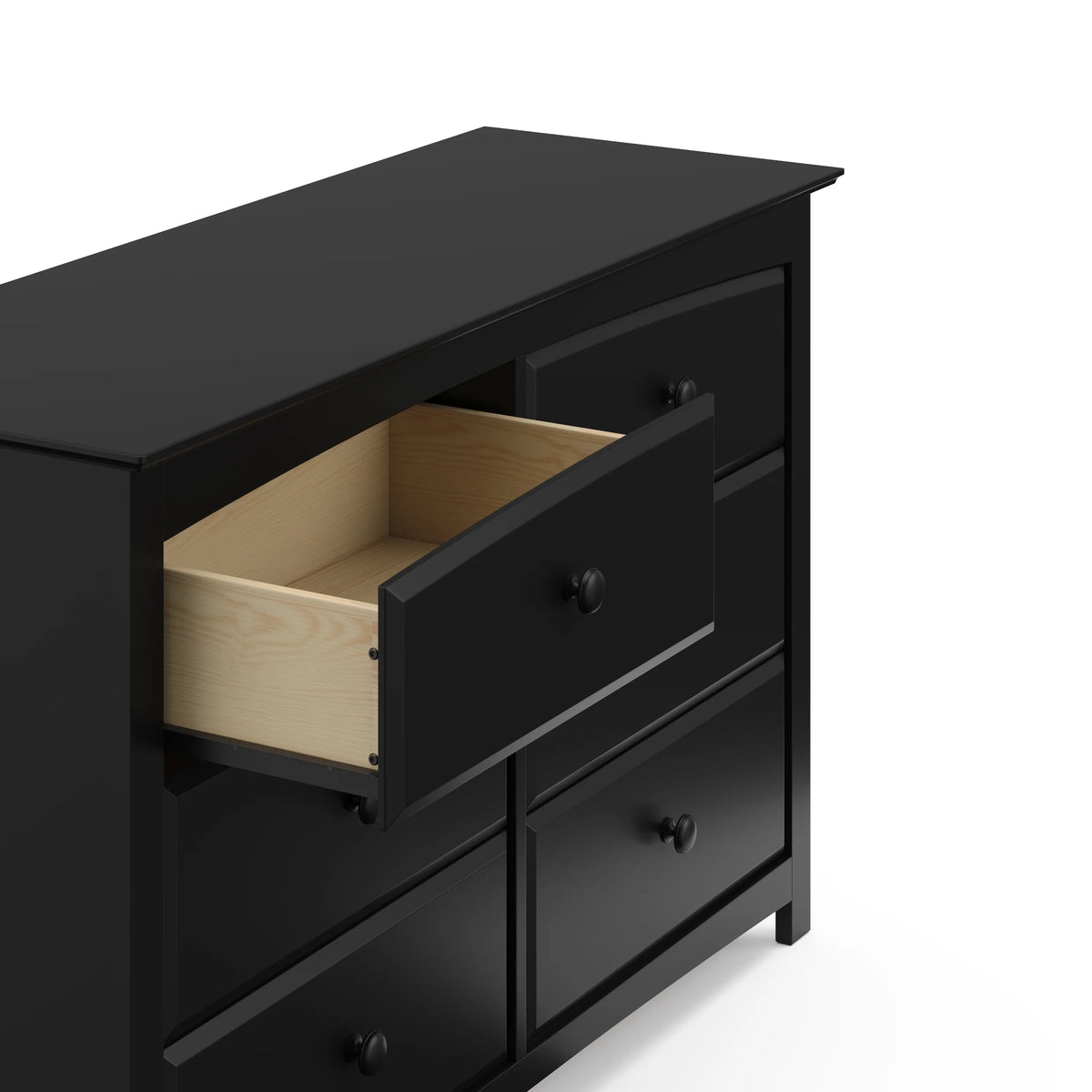 White 6 Drawer Double Dresser A5464