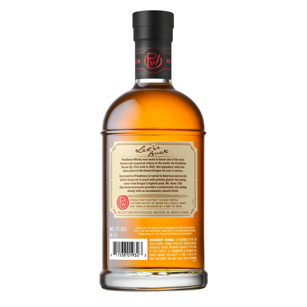 Canadian Whiskey 750 ml Glass Bottle J4370
