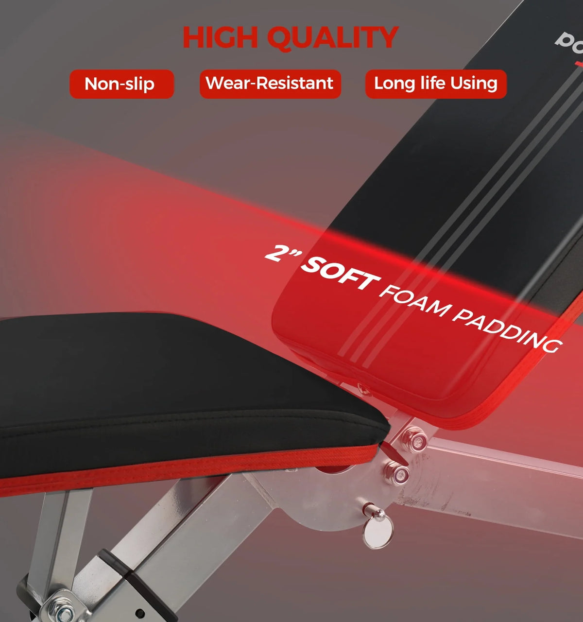 Foldable Weight Bench 600 lbs 6 Incline Adjustable T117432
