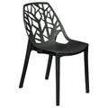 Modern Dining Side Chair in Solid Black J382