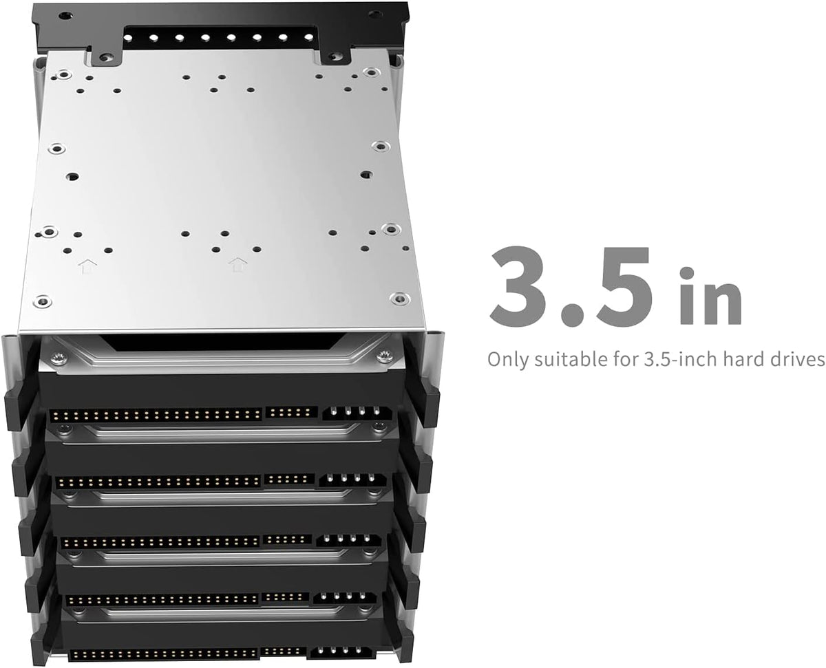 Alloy Steel Hard Drive Cage with Fan Space L64158